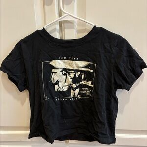 Brandy Black and white Sound Money crop top #croptop